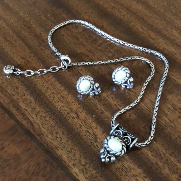 Retired Brighton Moonglow Necklace & Earring Set - Picture 16 of 16